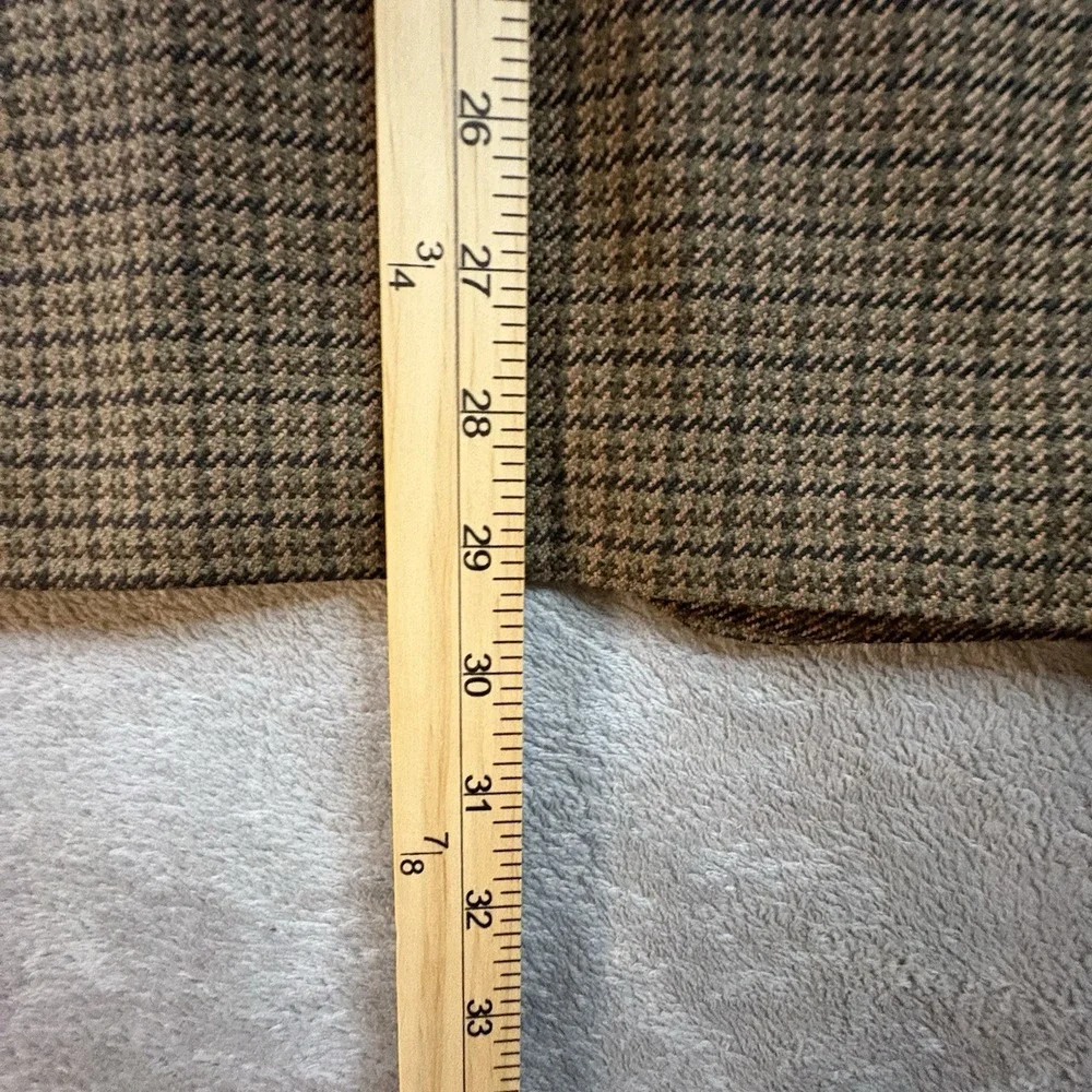VTG Burberrys Men's ~40R Brown Olive Houndstooth Pure Wool Blazer West Germany